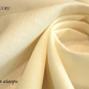 Натуральная ткань для постельного белья Лен айвори
