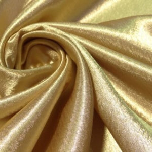 Ткань для текстиля Креп сатин цвет золотой