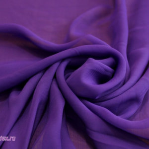 Ткань шифон однотонный, фиолетовый