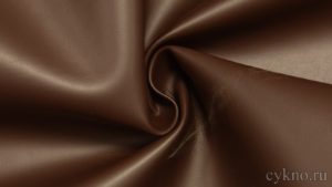 Обивочная ткань для мебели Кожзам стрейч цвет шоколад